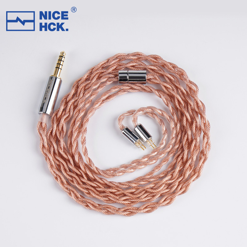 Nicehck EarlOFC 5N OFC + 5N Silver Plated OFC HiFi สาย MMCX 2Pin สําหรับ KATO S12 PRO ZERO Tangzu Fudu CHU II