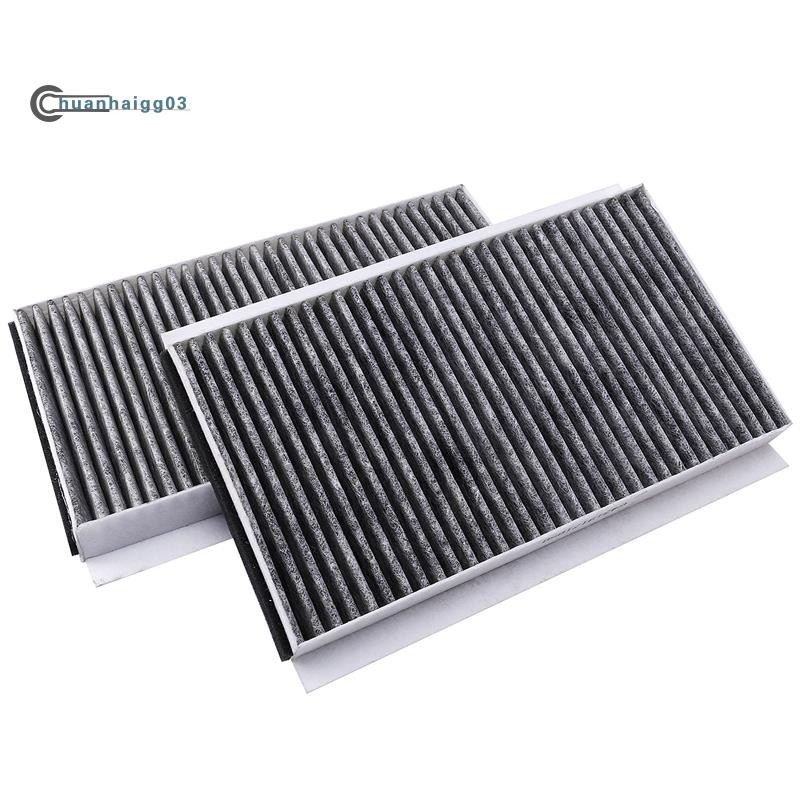 (chuanhaigg03)ไส้กรองอากาศห้องโดยสาร 2 ชิ้น 64319171858 สําหรับ-bmw 5 6 E60 E61 E63 E64 520D 523I 525I 530D 535D 545I 550I 630I 650I 2007 - 2010