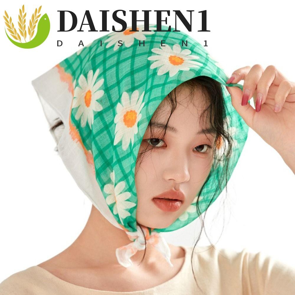 Daishen1 ผ้าพันคอ ริบบิ้น ทรงสี่เหลี่ยม สไตล์เกาหลี น่ารัก ผ้าพันคอกันแดด ลายทาง ผ้าพันคอ เนคไทน์ กระเป๋า เครื่องประดับ ผ้าพันคอ จัดระเบียบ เสื้อผ้า อุปกรณ์ผู้หญิง ผ้าพันคอ พิมพ์ลาย