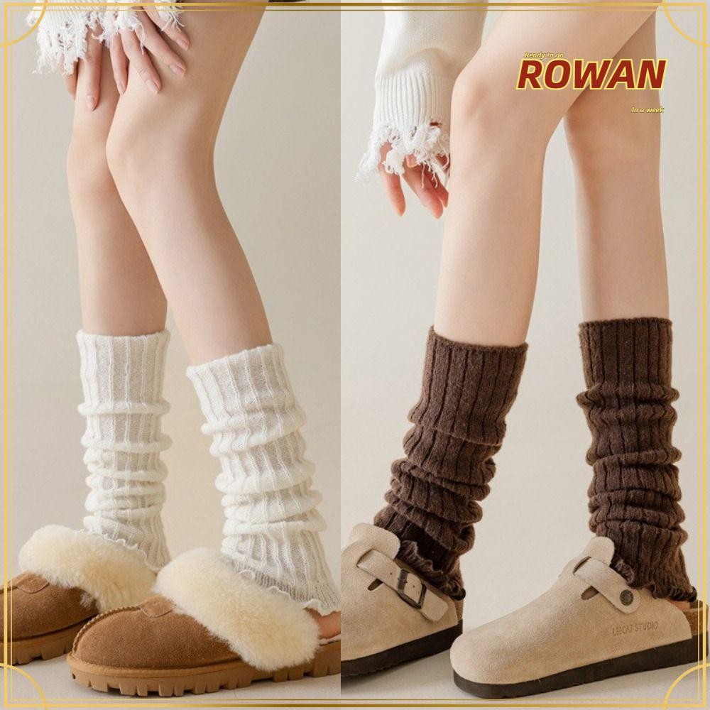 Rowans Lolitas ถุงเท้าถัก, ถักน่ารักหวานขาอุ่น, ยาวถุงน่องผู้หญิงสาว