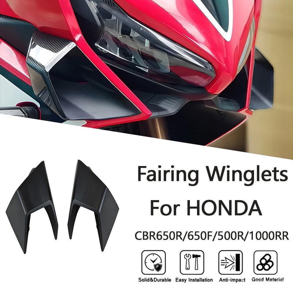 เหมาะสำหรับฮอนด้า cbr500r cbr650r CBR1000RR ปีกลมด้านข้างปีกลมคงที่ปีกลมเข้าครีบฉลาม