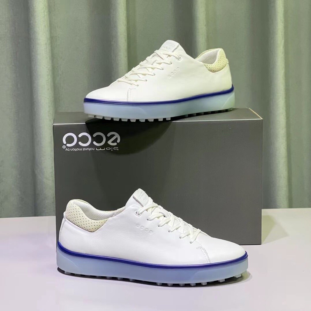 [Ecco] รองเท้ากอล์ฟสําหรับผู้ชายรองเท้าเดียวกีฬารองเท้าลําลองรองเท้ากอล์ฟสีจับคู่ระบายอากาศสบาย G4U4