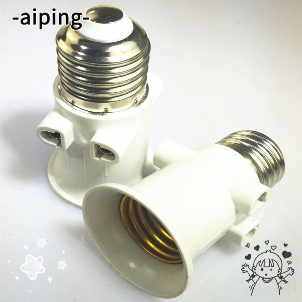 Aiping EU ปลั๊กเชื่อมต่อ, อะแดปเตอร์โคมไฟ E27 ซ็อกเก็ตหลอดไฟ E27 EU หลอดไฟ LED อะแดปเตอร์, ปลั๊กแบบพกพาอุปกรณ์เสริม ABS สีขาวซ็อกเก็ตแปลงสําหรับโคมไฟ