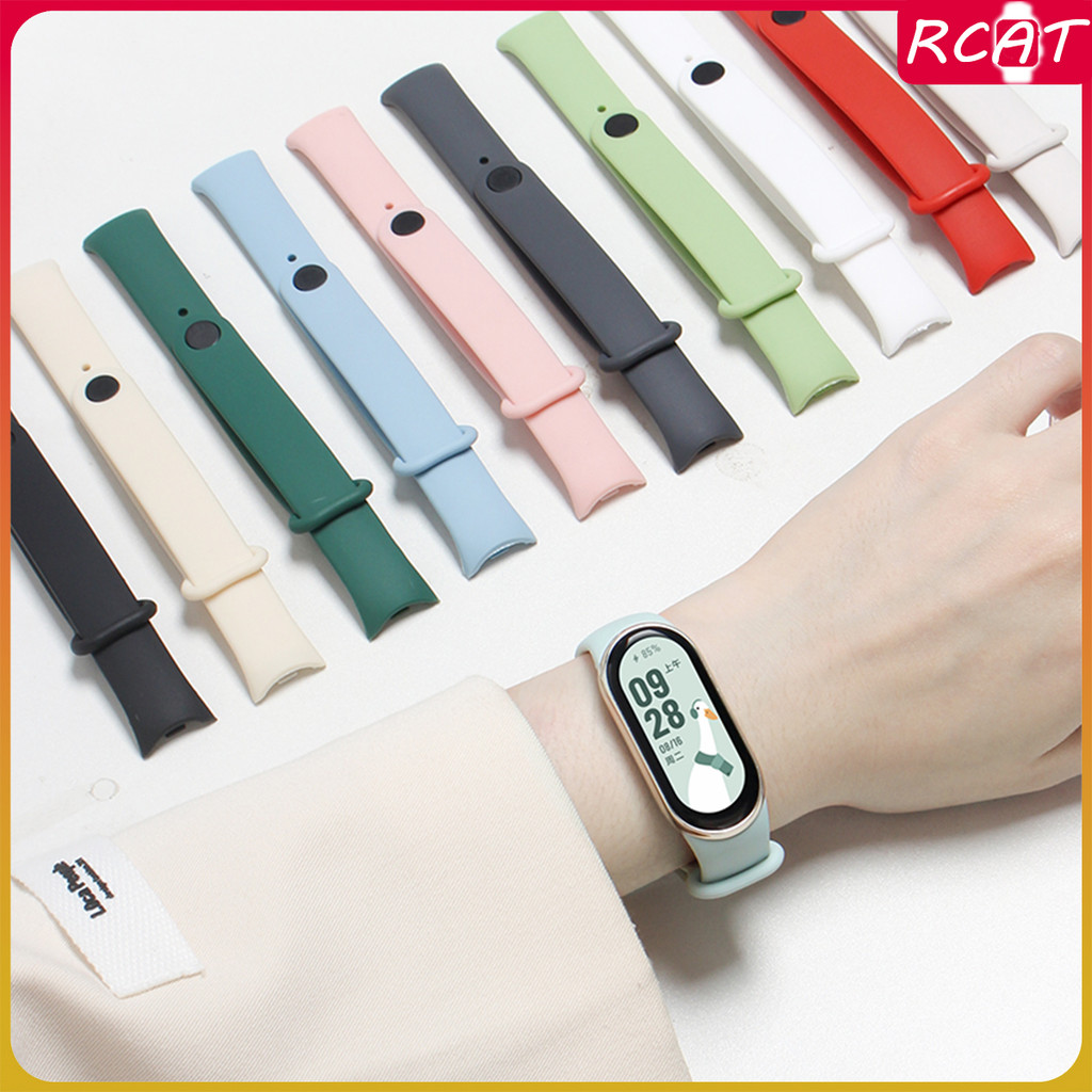 สายรัดซิลิโคนสปอร์ตสำหรับ Mi Band 10 9 8 Original สายรัดข้อมือทดแทนสมาร์ทวอท์ช Xiaomi Mi Band 10/9/8 NFC อุปกรณ์เสริม