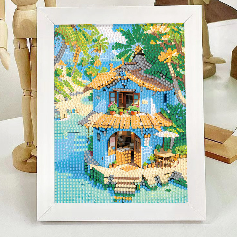 ภูมิทัศน์เพชรจิตรกรรมทําเองแพคเกจวัสดุจุดเพชรวางภาพวาดการ์ตูนอะนิเมะสติ๊กเกอร์ภูมิทัศน์เพชรสติ๊กเกอร์ตกแต่งบ้าน