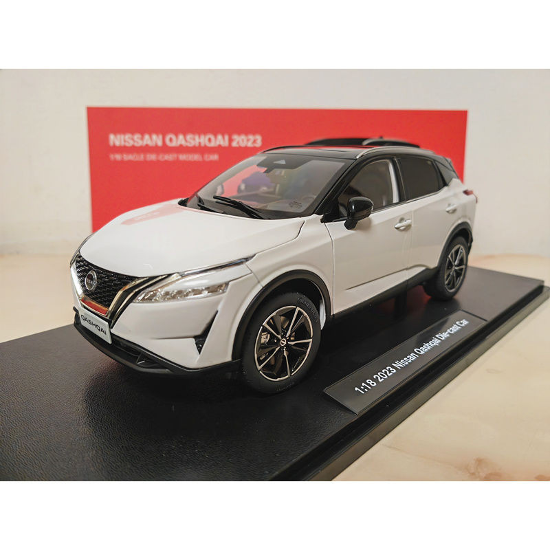 โรงงานเดิม 1: 18 NISSAN EasyCard รุ่น NISSAN QASHQAI 2023 โมเดลรถอัลลอย SUV