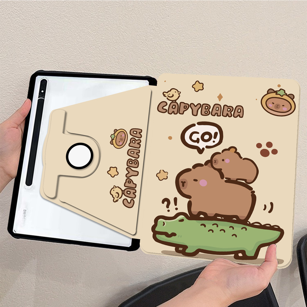 【เคส Samsung หมุน 360 °】Galaxy Tab S6 Lite S7/S8 S8+/S7+ S7FE S9/S9FE S9+/S9FE+ S10+ A7lite A8 A9 A1