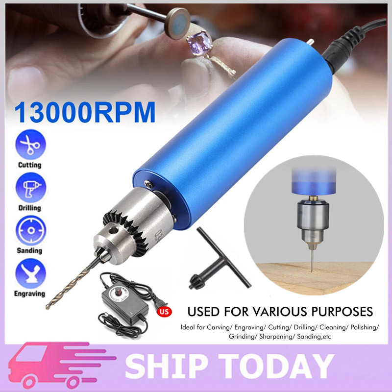 【จัดส่งทันที】13000RPM ไฟฟ้าสว่านปากกา Mini USB สว่านมือ12V-24V DIY 385มอเตอร์บอลแบริ่ง JT0เจาะ Chuck ขนาดเล็กสว่านไฟฟ้า