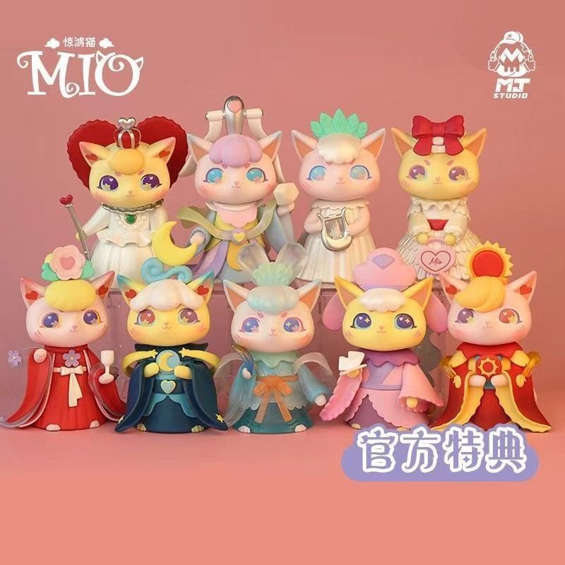 ของแท้ Mio Jinghong Cat Series Blind Box Series แฟชั่นเล่นของเล่นทํามือตุ๊กตาของขวัญของเล่นตกแต่ง