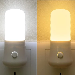จัดส่งตอนนี้🚀โคมไฟ LED โคมไฟหัวนอน ไฟกลางคืน โคมไฟติดผนัง แบบเสียบปลั๊ก ประหยัดพลังงาน มี 2 ​​สีให้เลือก