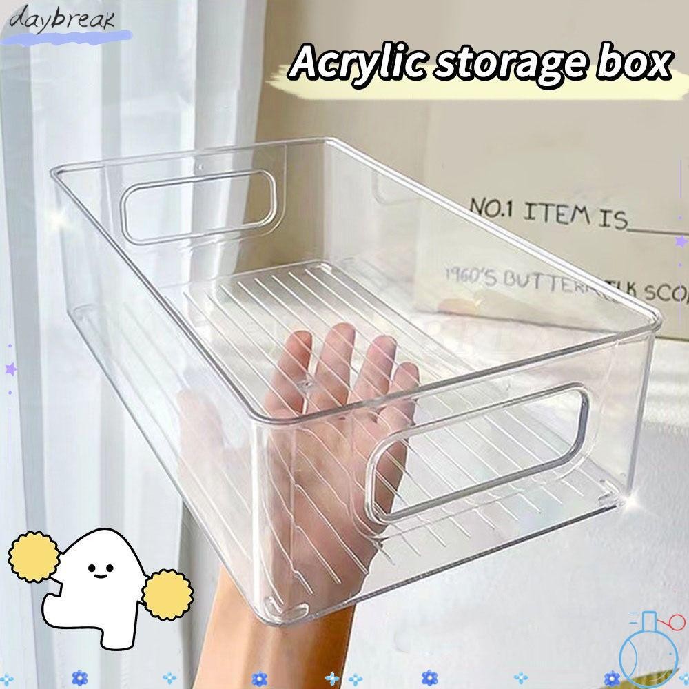 วันเบรียก 1ชิ้นกล่องเก็บโต๊ะ,ใสผลไม้ขวดอาหารหนังสือเครื่องประดับเครื่องสําอางถังเก็บตู้เย็น,กว้างใช้ตารางครัวนักเรียนวางซ้อนกันได้จัดภาชนะ