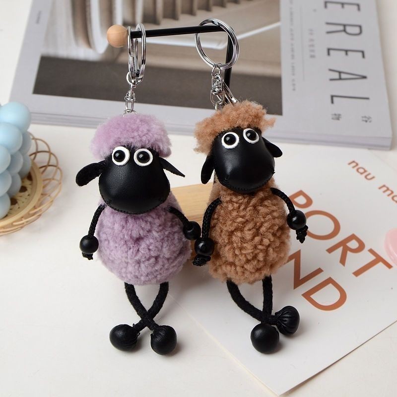 น่ารักสร้างสรรค์ Shaun the แกะจี้ตุ๊กตาเครื่องประดับรถพวงกุญแจกระเป๋าจี้ขนาดเล็ก