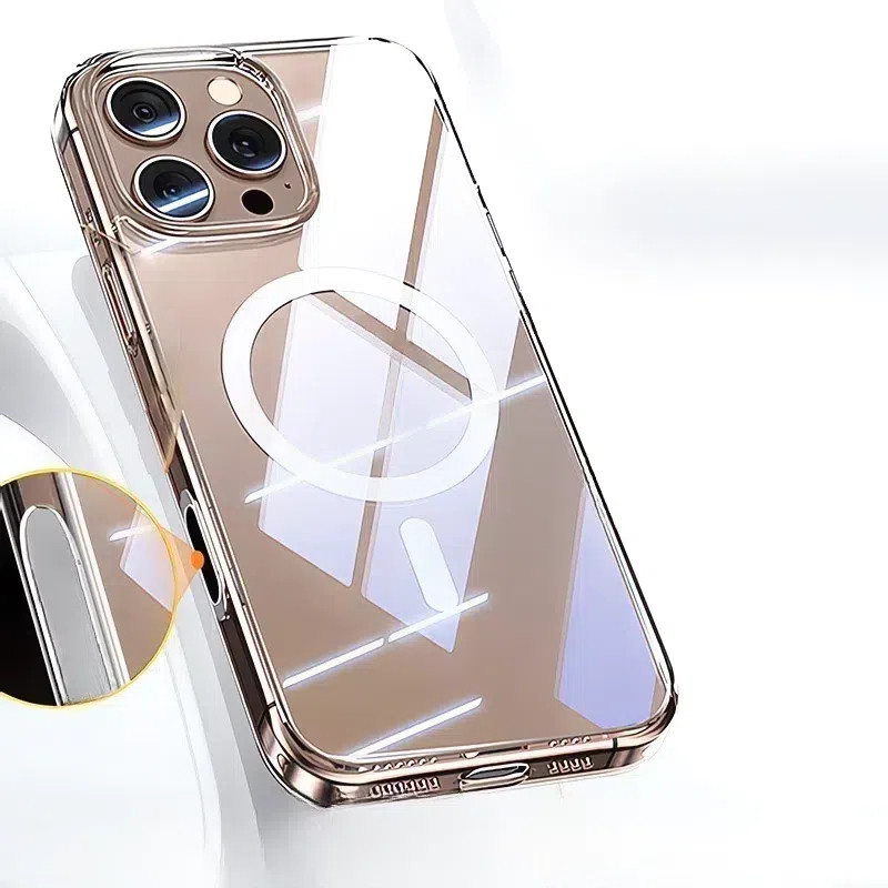 เคสป้องกัน IPhone 16 แม่เหล็กโปร่งใสพร้อมปุ่มกล้อง AI เหมาะสําหรับเคสโทรศัพท์ IPhone 16 Promax