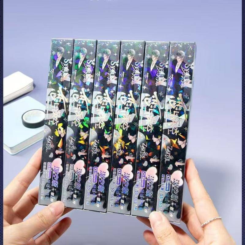 3 ชิ้นอะนิเมะเกม Love และ Deepspace ปากกาเจล Xavier Zayne Rafayel ralayo Sylus Qin Che Shen Xinghui Li Shen Qi Yu ปากกาลายเซ็น 0.5 มม.ปากกาลูกลื่นสีดําเครื่องเขียนของขวัญ - รูปที่ 3