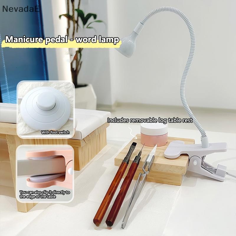 Nd LED UV Light สําหรับเล็บเจลยืดหยุ่น Clip-On โต๊ะ USB เล็บแห้งโคมไฟ Mini เครื่องเป่าเล็บอุปกรณ์เครื่องมือ A