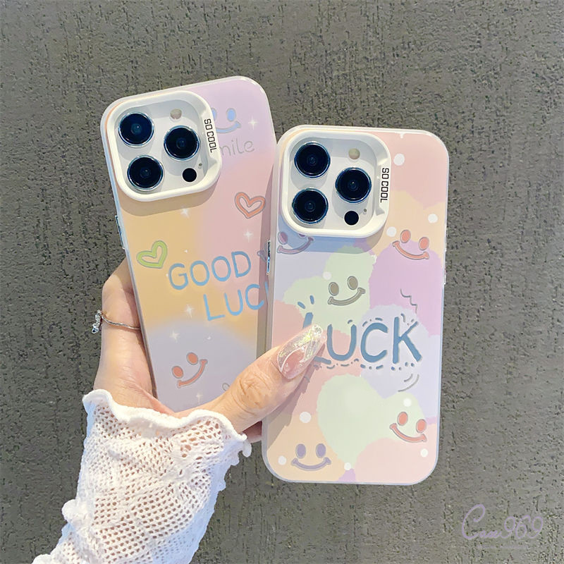 เคส Samsung A24 A05 A13 A03 A14 A03s A15 A12 A05s A04s A11 A55 A54 A30 A23 A34 A32 A02s A53 แฟชั่น และโชคดี ที่หน้ายิ้ม
