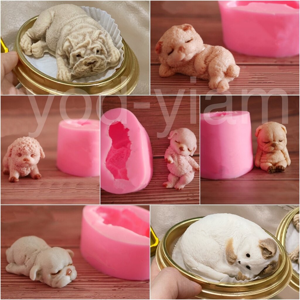 แม่พิมพ์ซิลิโคนวุ้น ขนม สัตว์ หมา แมว