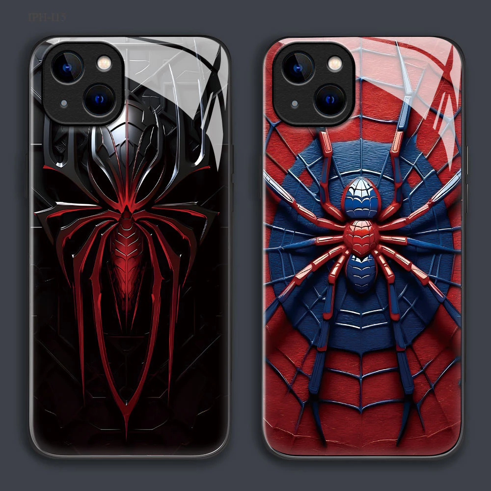 เคส สำหรับ iPhone 17 16 15 14 13 12 11 X XS XR 7 8 6 SE Mini Plus Pro Max 2020 2022 เคสไอโฟน เคสแข็ง Hard Glass Case BLK
