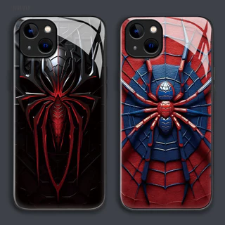 เคส สำหรับ iPhone 17 16 15 14 13 12 11 X XS XR 7 8 6 SE Mini Plus Pro Max 2020 2022 เคสไอโฟน เคสแข็ง Hard Glass Case BLK