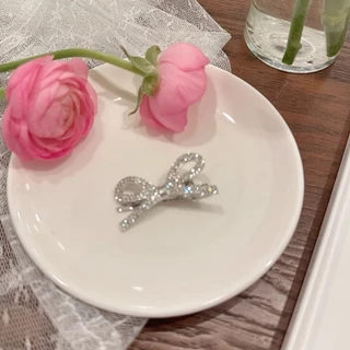 แฟชั่น Bling Zircon bowknot Hairpin Bangs คลิปเจ้าหญิง Headwear เครื่องประดับผม