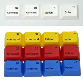 4 ชิ้น Keycap Sublimation PBT 1.25 U คอมมอนด์ opt macos R1 ส…