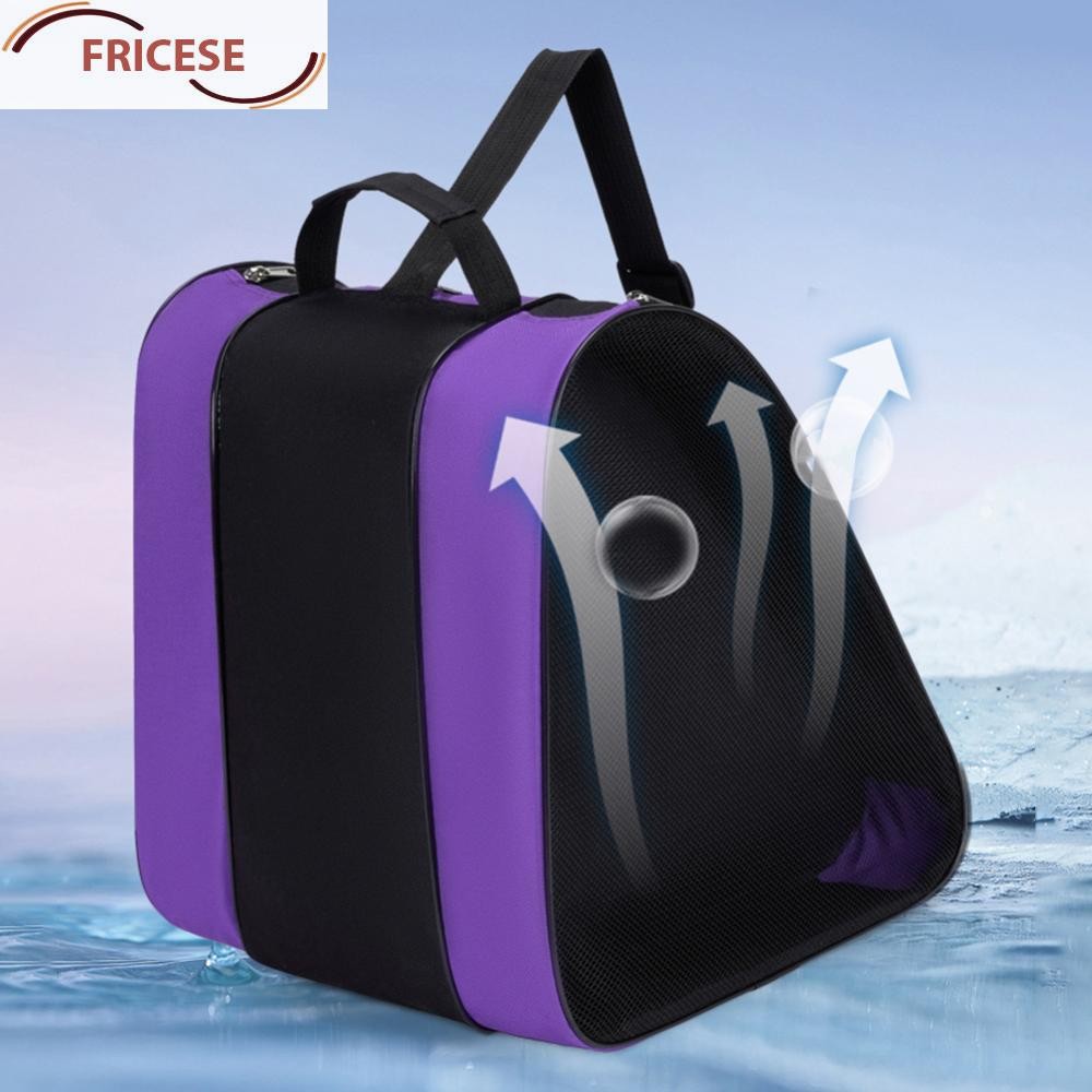 Roller Skate Bag Ice Skate Shoes Bag Adjustable Strap Oxford Cloth for Men Women [Fricese.th]