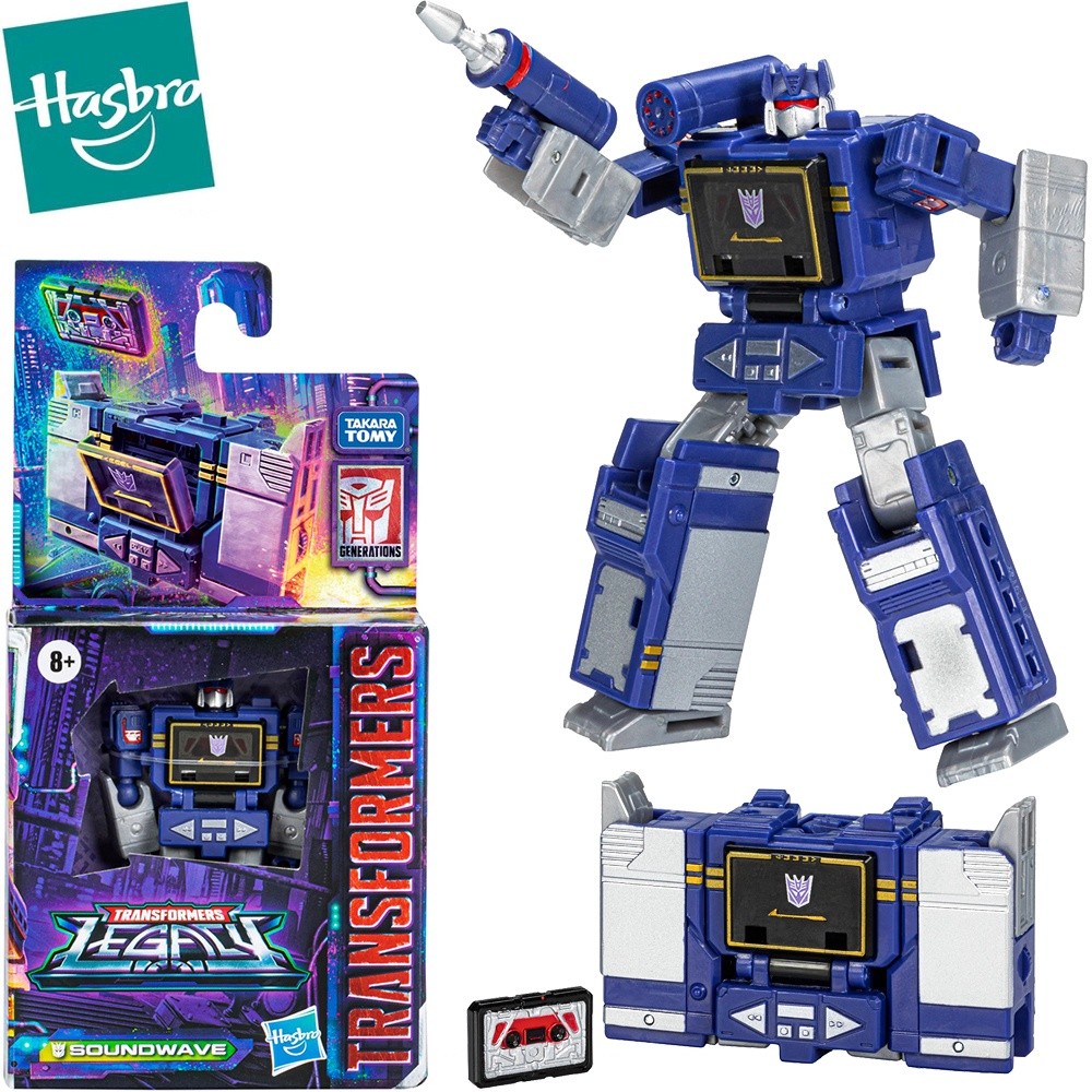 Hasbro Transformers Generations Legacy Soundwave Core Class Action Figure Collectible Model Toys Gif