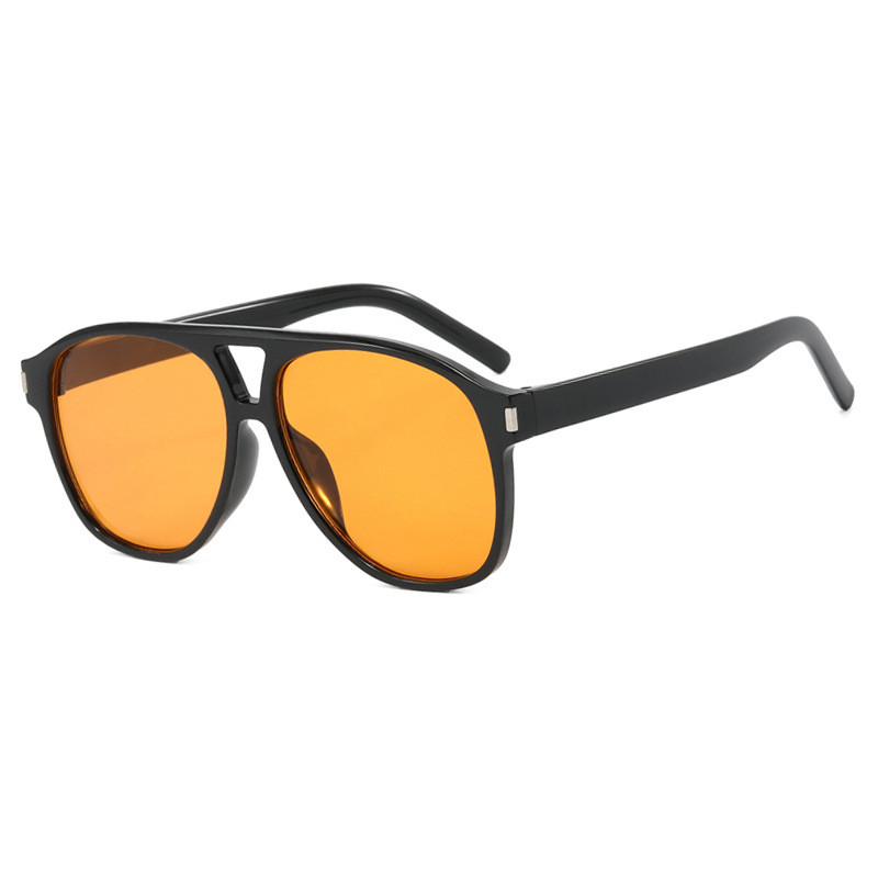 แว่นกันแดดนักบินลําแสงคู่ยุโรปและอเมริกาใหม่แว่นกันแดดย้อนยุคส่วนบุคคลกรอบใหญ่แว่นกันแดดคนดังทางอินเทอร์เน็ต - รูปที่ 7