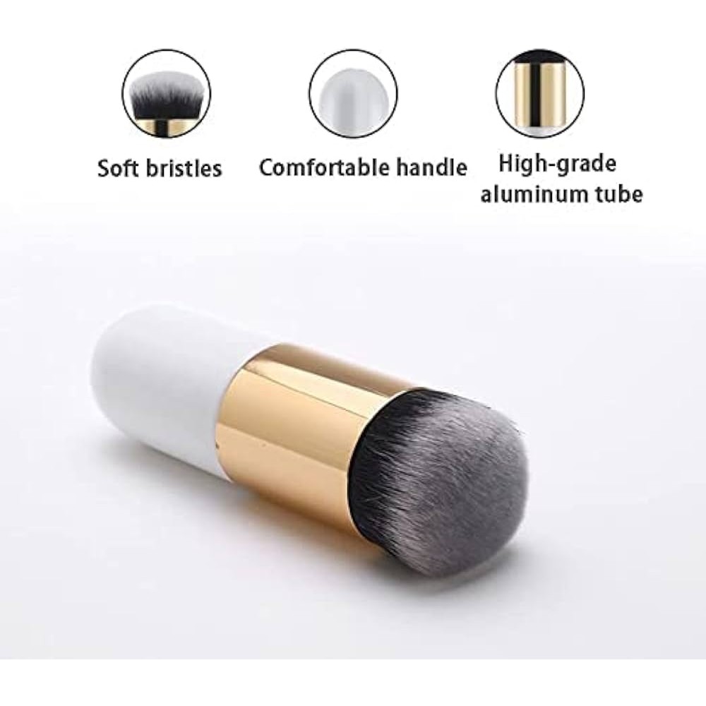 Kabuki Brush Foundation Face Makeup Cosmetic Powder Soft Brush - RANDOM COLOUR Cotton kvd สังเคราะห์
