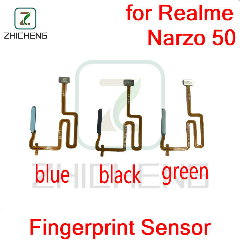 ปุ่มเปิดปิดเซ็นเซอร์ลายนิ้วมือสําหรับ Realme Narzo 50