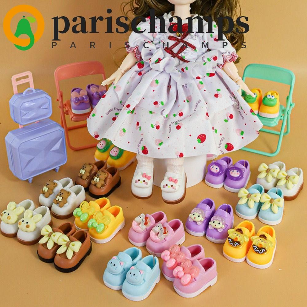 Parischamps 1/6 ตุ๊กตารองเท้า, 1/6 ตุ๊กตาตุ๊กตาทํามือรองเท้ากาวนุ่ม, รองเท้าแฟชั่น MJD ตุ๊กตารองเท้า BJD รองเท้าของเล่นเด็ก