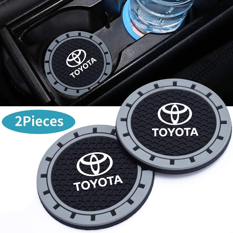 2 แพ็คที่วางแก้วน้ําในรถที่รองแก้วน้ําสําหรับ Toyota Camry Corolla Vios Hilux Innova RAV4 Wigo, ซิลิโคนกันลื่น, ที่รองแก้วอุปกรณ์ตกแต่งภายในรถยนต์