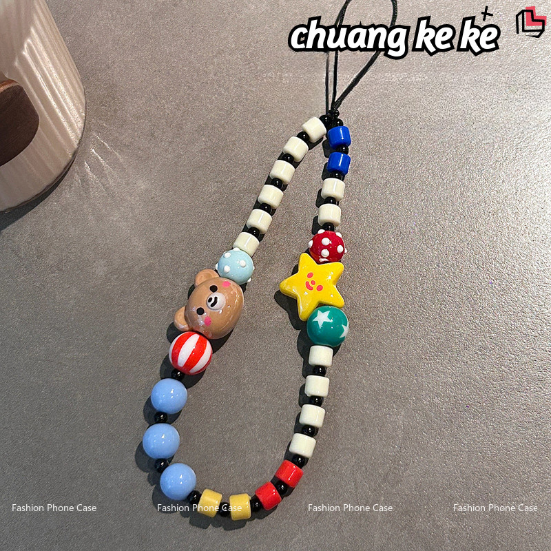 อุปกรณ์เสริมเคสโทรศัพท์สายคล้องลูกปัด / สร้อยข้อมือ / สติ๊กเกอร์ / วงเล็บ / สร้อยข้อมือเคสโทรศัพท์ Ins GS2