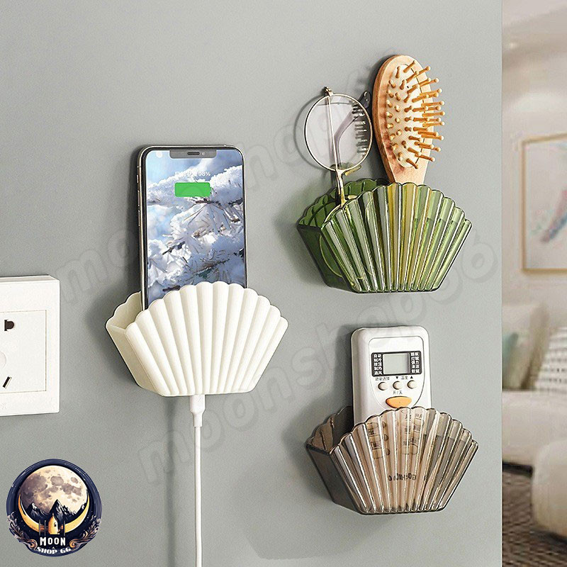 โทรศัพท์มือถือ แบบติดผนัง วงเล็บ ชาร์จง่าย อเนกประสงค์กล่องติดผนังสําหรับเก็บรีโมตคอน
