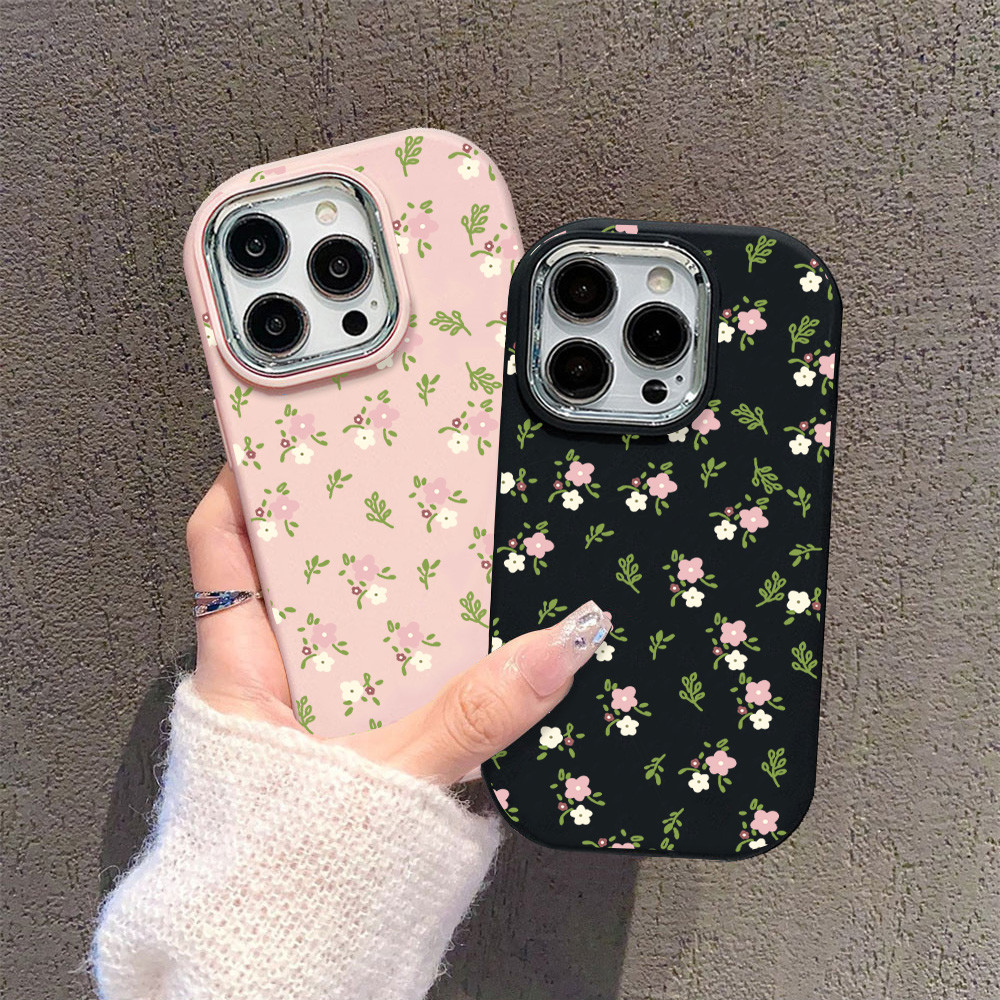 Case เคส Samsung A07 A17 A55 A56 A15 A14 A16 A54 A36 A35 A12 A05 A06 A05S A26 A25 A34 5G เรียบง่ายเลนส์โลหะชุบไฟฟ้า