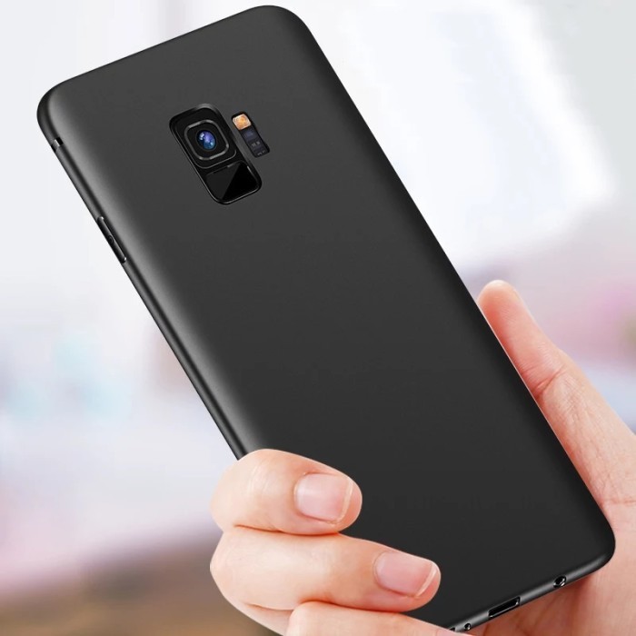 SAMSUNG S9 SOFT CASE SLIM MATTE BLACK DOFF SOLID