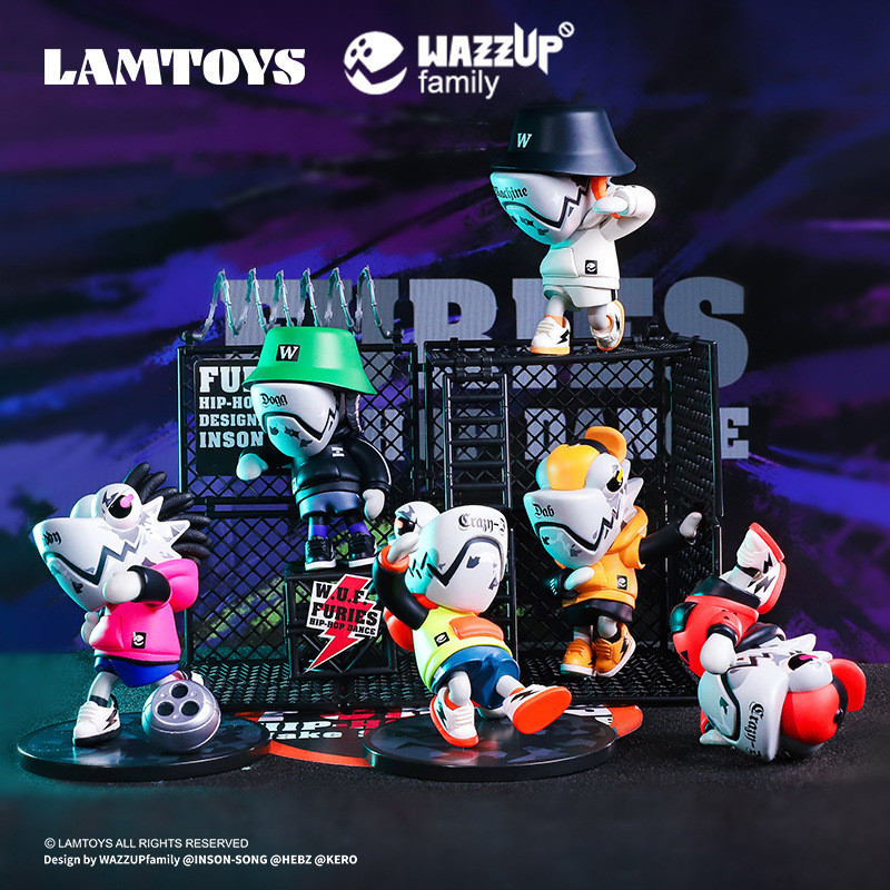 พร้อมสต็อก LAMTOYS Chameleon Street Dance Dragon Series Mystery Box WAZZUPbaby Limited Doll อินเทรนด