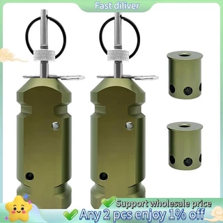 2pcs Permeter Trip Alarm 12 Gauge Camping Trip Wire Alarm DefenseDevice Warning System for Security 360° ครอบคลุม Quad Quad