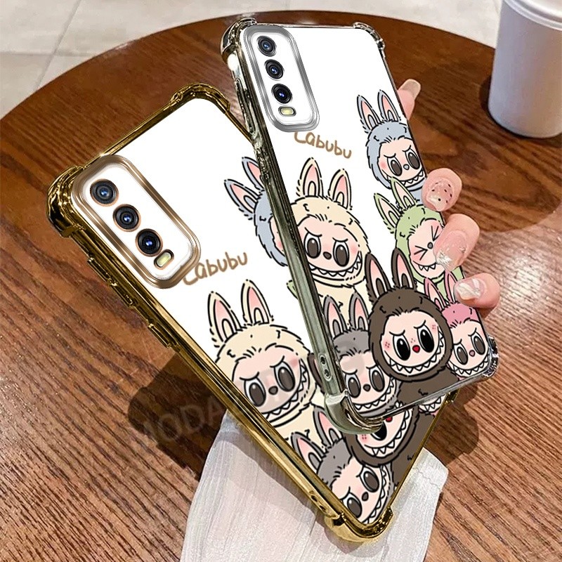 สําหรับvivo Y12Sกรณีซิลิโคนอ่อนนุ่มElectroplating TPU SoftCase Drop-proofการ์ตูนกันกระแทกVIVO Y12a V2026 V2033 V2042 V2102 ปลอกโทรศัพท์มือถือฝาครอบป้องกัน