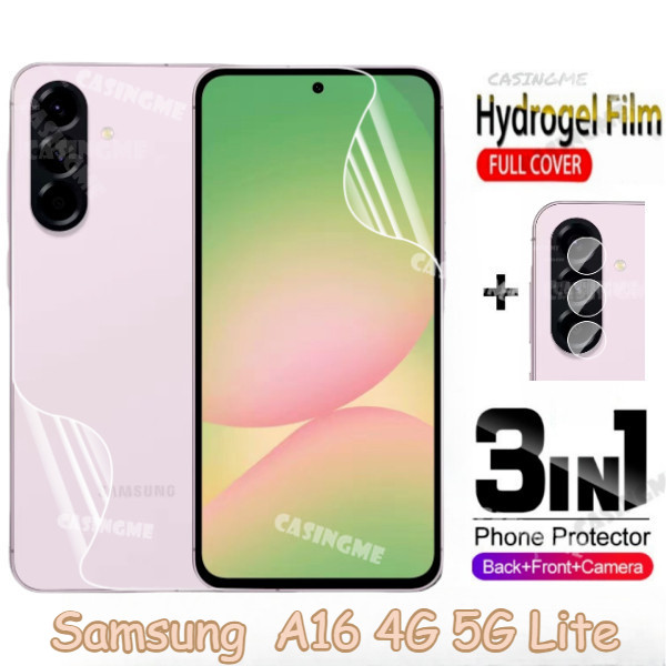 SAMSUNG สําหรับsamsung A16 4G 5G Lite 2025 ด้านหน้าด้านหลังคลุมทั้งหมดป้องกันฟิล์มHydrogelสําหรับSam