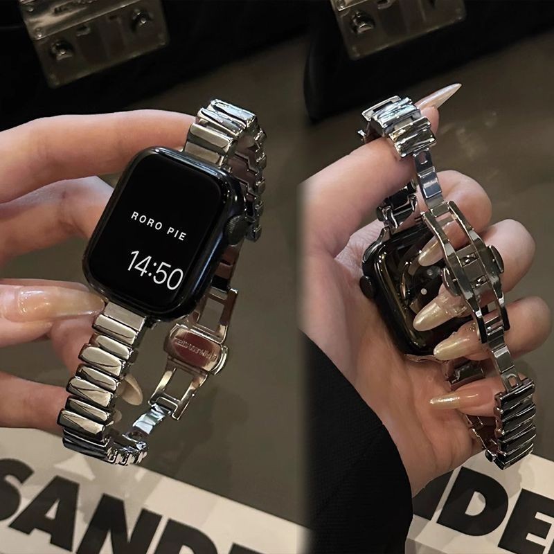 สายโลหะไม่สม่ําเสมอสําหรับ Xiaomi Redmi Watch 5 Active/Lite สายโลหะสําหรับ Redmi Watch 5 4 Xiaomi Mi 8Pro/9Pro Mi9 Mi8 สายรัดข้อมือ Accessorie