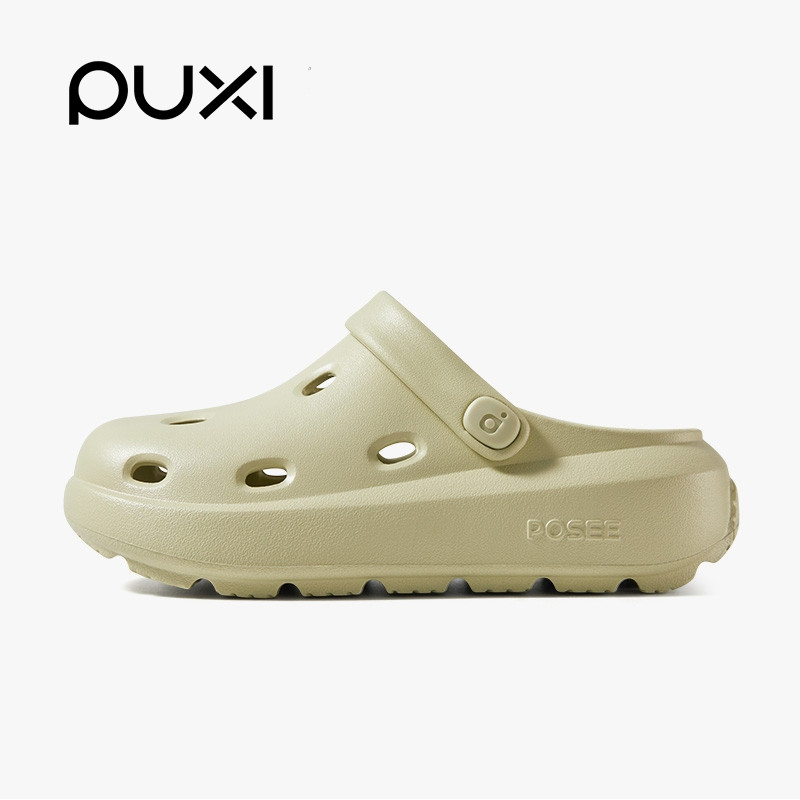 Ready Stock PUXI Chee รองเท้าแตะแพลตฟอร์มสุภาพสตรี กันลื่น พื้นนุ่ม รองเท้าหัวโต สวมใส่ด้านนอก รองเท