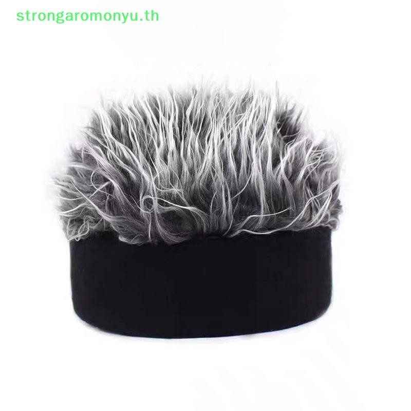 Strongaromonyu Creative วิกผมหมวกตลกผมสั้นหมวกผู้หญิงผู้ชาย Novelty Street Hip Hop หมวก Spiked ผมปลอมตลก Retro หมวก TH
