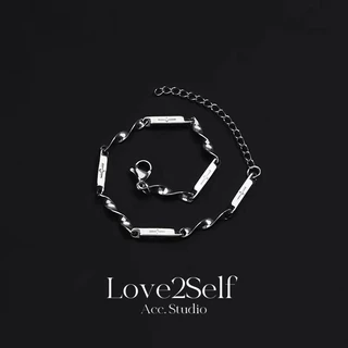 Love2Self S092 Cool สร้อยข้อมือผู้ชายแฟชั่น Non Tarnish Mobius สร้อยข้อมือสแตนเลส Unisex X064