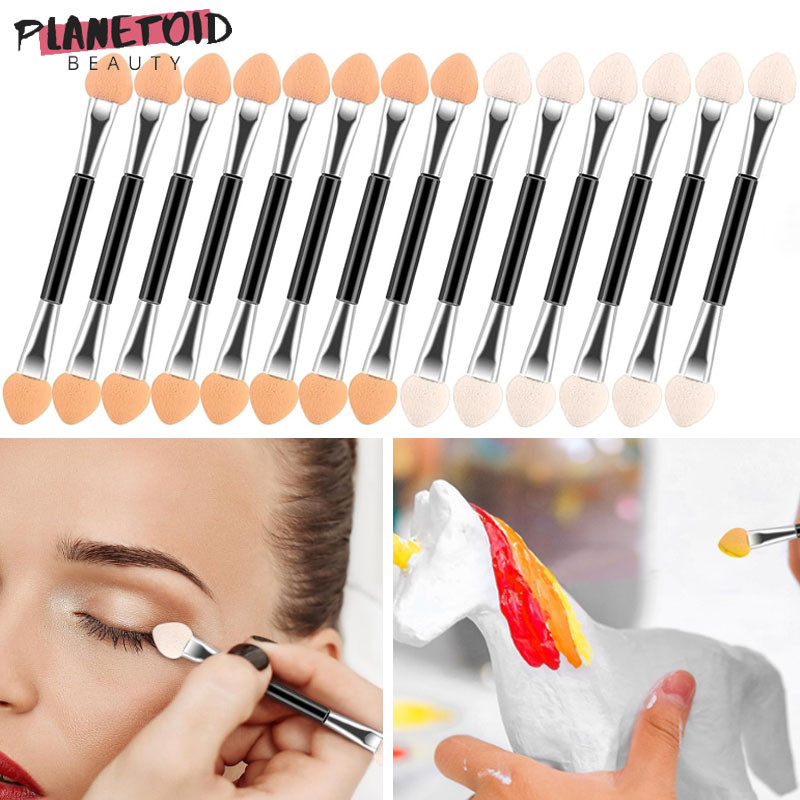 อายแชโดว์ Applicator Pro Sponge Double Ended Makeup Supplies แปรงทาอายแชโดว์แบบพกพา แปรงทาแป้งกระจกเล็บ ราคา ถูกที่สุด ดีลบีเคเค