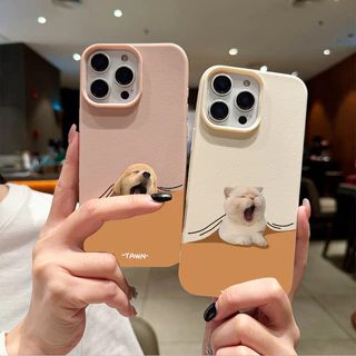 แอปเปิ้ลโทรศัพท์ ลูกสุนัขหาว สำหรับ iPhone เคสไอโฟน 13 12 11 PRO MAX X XS MAX 16 15 14 XR 7/8PLUS จัดส่งจากประเทศไทย
