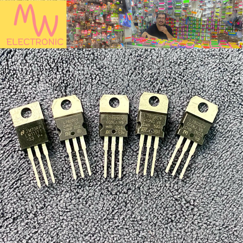 Regulator (แพ็ค5ตัว) ไอซีเรกูเลเตอร์LM1117T L7805 7806 7808 7809 7810 7812 7815 7818 7824 มีพร้อมส่ง