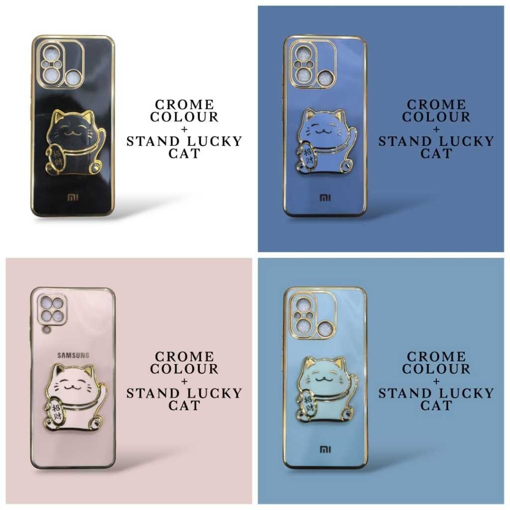 [ GLOSSY STAND CASE VIVO Y75 5G / / Y91 / Y91C / Y93 / Y95 / Y1S ] LISTCROME COLOR GLOSSY STAND LUCK