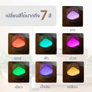 🔥FREE น้ำมันหอมระเหย🔥 Mountain Aroma Diffuser เครื่องพ่นอโรม่า 600ml พ่นไอน้ำ น้ำมันหอมระเหย Ultrasonic ARO_M