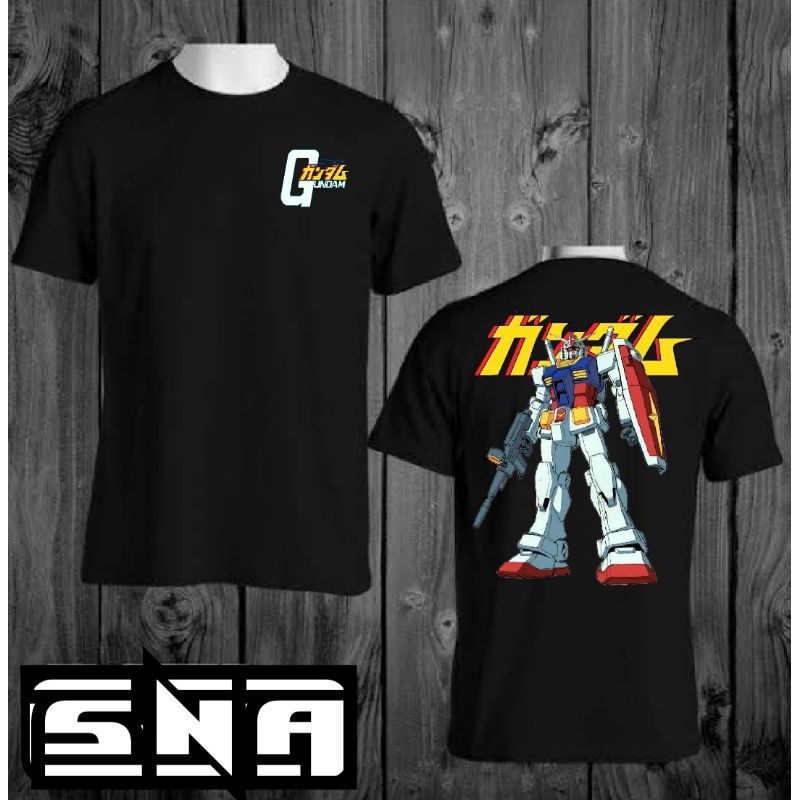 Kaos Gundam rx78 Ariel noah mayosi cotton Combined24s Cotton S-5XL